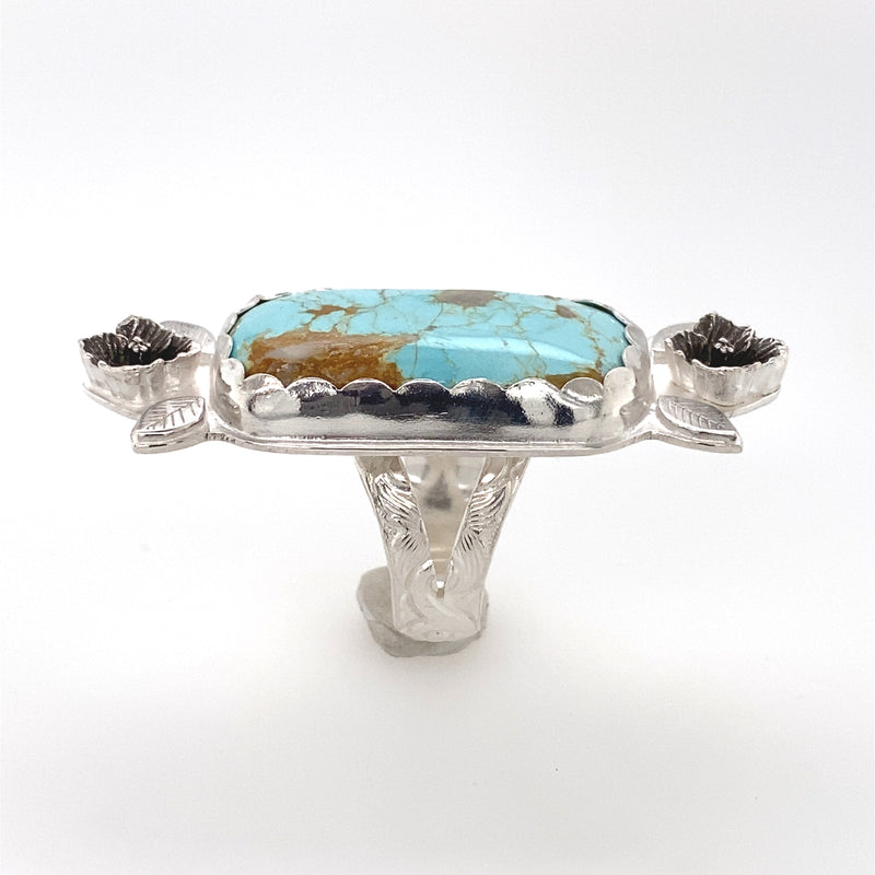 Harvest Moon Turquoise Cosmo Ring / Handmade by Ivry Belle Jewelry