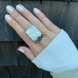 Harvest Moon Moonstone Ring / Handmade by Ivry Belle Jewelry