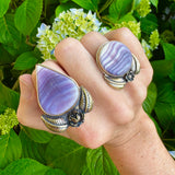 New Moon Tear Drop Quahog Shell Ring in Gold