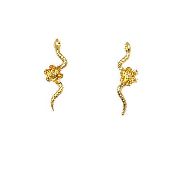 Flower Snake Studs