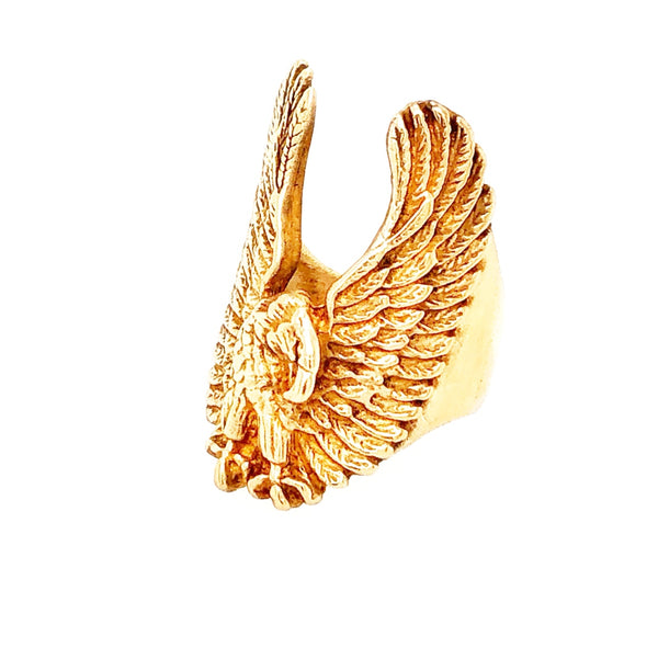 14k Gold Eagle Ring