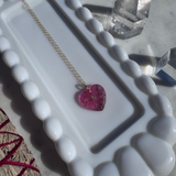 Pink Agate Heart