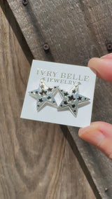 Sterling Silver Star Studs