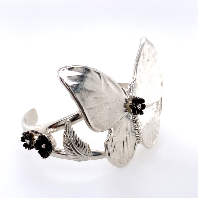 Sterling Silver Butterfly Bracelet / Handmade by Ivry Belle Jewelry