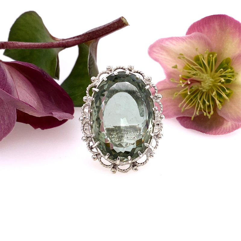 Sterling Silver Amethyst Ring / Handmade by Ivry Belle Jewelry
