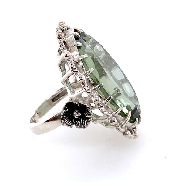 Sterling Silver Amethyst Ring / Handmade by Ivry Belle Jewelry