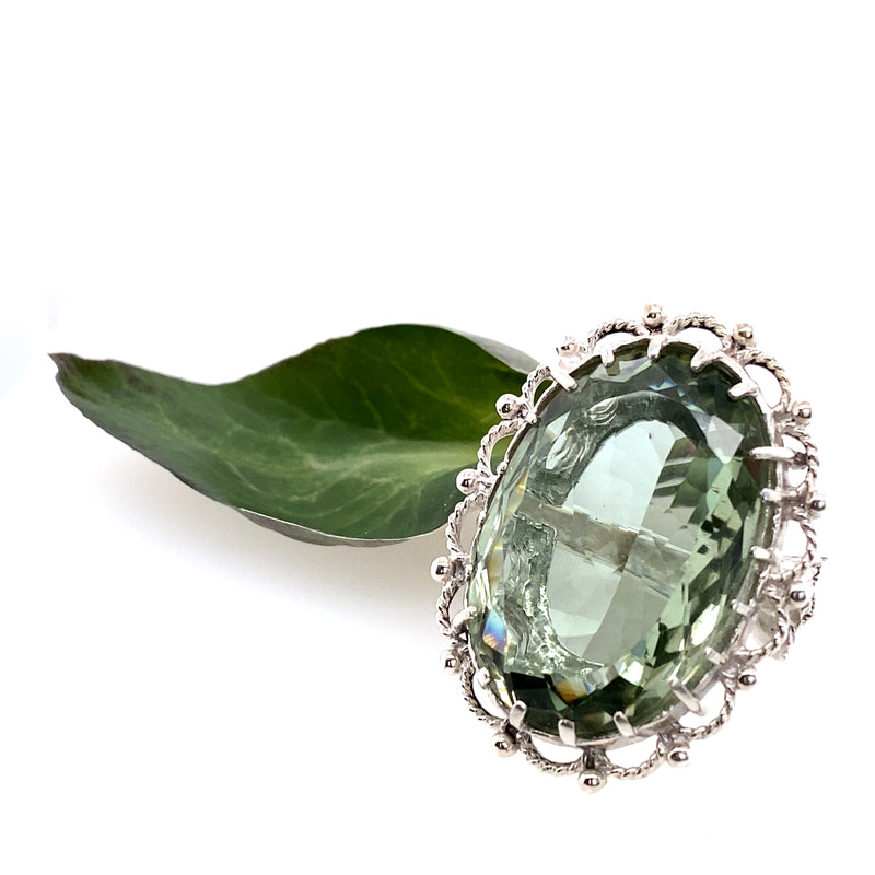 Sterling Silver Amethyst Ring / Handmade by Ivry Belle Jewelry