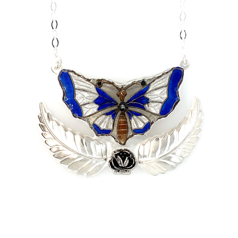 Harvest Butterfly Pendant Necklace / Handmade by Ivry Belle Jewelry