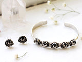row or roses cuff bracelet