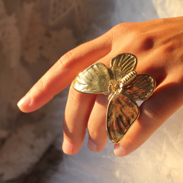Large Butterfly Ring