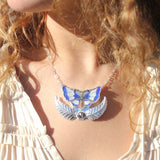 Harvest Butterfly Pendant Necklace / Handmade by Ivry Belle Jewelry