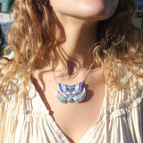 Harvest Butterfly Pendant Necklace / Handmade by Ivry Belle Jewelry