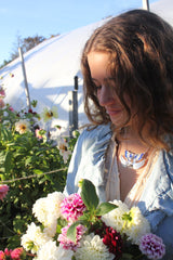 Harvest Butterfly Pendant Necklace / Handmade by Ivry Belle Jewelry