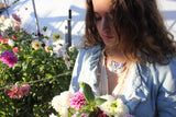 Harvest Butterfly Pendant Necklace / Handmade by Ivry Belle Jewelry