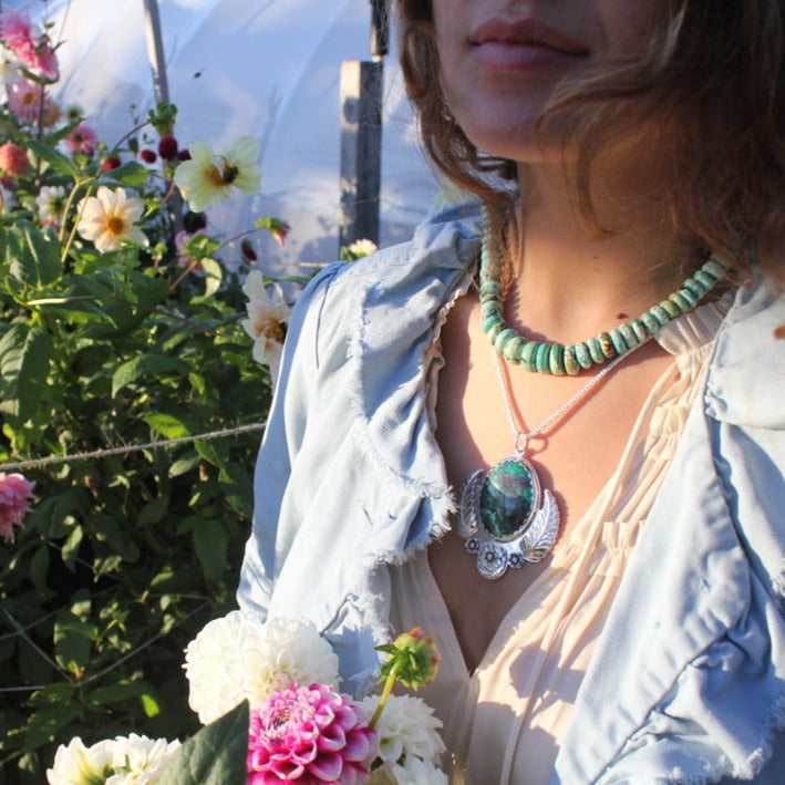 Harvest Turquoise Necklace / Handmade by Ivry Belle Jewelry