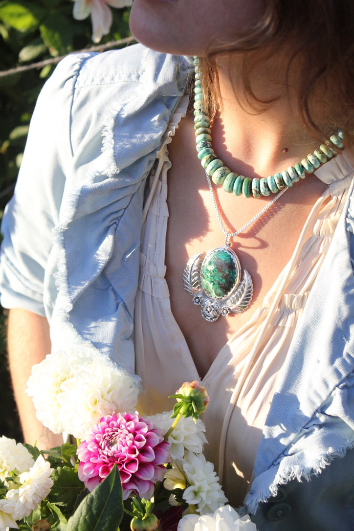 Harvest Turquoise Necklace / Handmade by Ivry Belle Jewelry