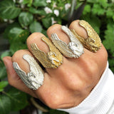 14 Karat Gold Eagle Ring / Handmade by Ivry Belle Jewelry