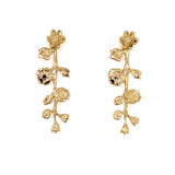 Gold Floral Vine Earrings / Made by Ivry Belle Jewelry