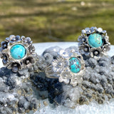 Turquoise Floral Ring / Handmade by Ivry Belle Jewelry
