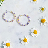 Lavender Rainbow Hoops / Handmade by Ivry Belle Jewelry