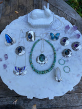 Harvest Moon Labradorite Ponytail Cuff / Handmade by Ivry Belle Jewelry