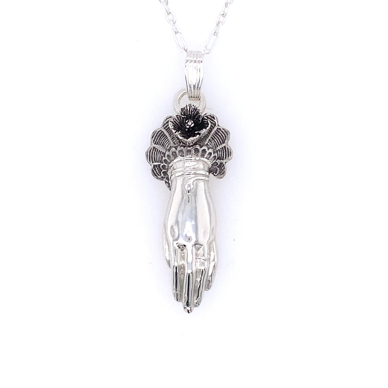 Memento Mori Hand Pendant / Made by Ivry Belle Jewelry
