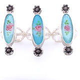 Rose Enamel Ring / Handmade by Ivry Belle Jewelry