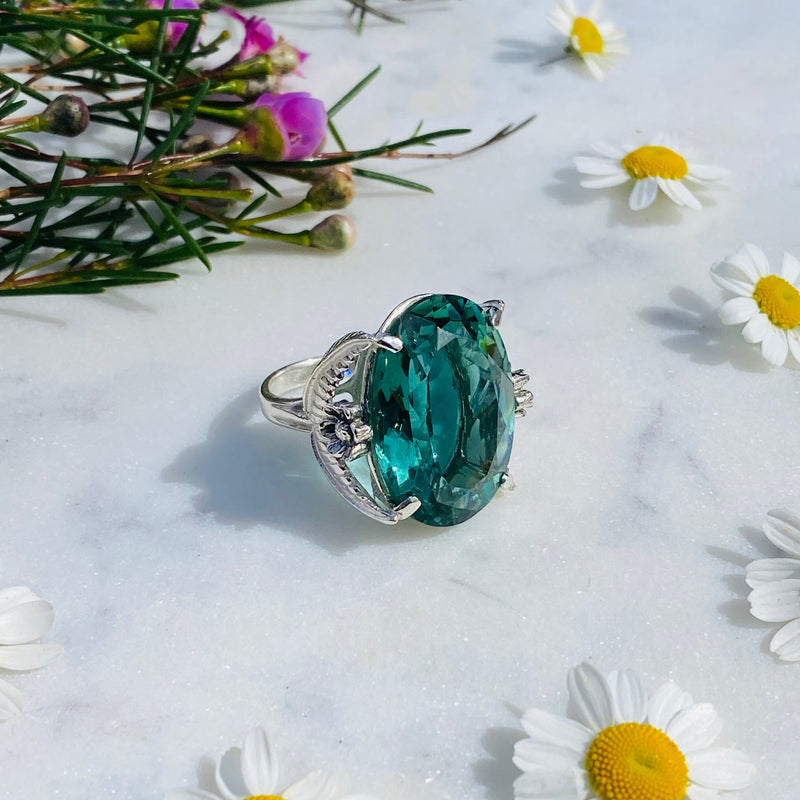 Wintergreen Amethyst Ring / Handmade by Ivry Belle Jewelry