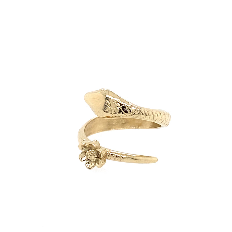 14k Gold Snake Ring / Handmade by Ivry Belle Jewelry