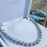 Lavender Pearl Silk Necklace / Hand Knotted by Ivry Belle Jewelry