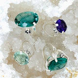 Green Amethyst Ring / Handmade by Ivry Belle Jewelry