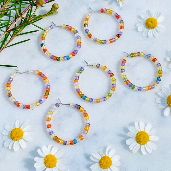 Rainbow Hoops / Handmade by Ivry Belle Jewelry